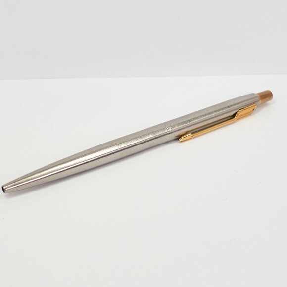 Parker Jotter / Stainless Steel / Made in England / Vintage Ballpoint Pen - Picture 2 of 8